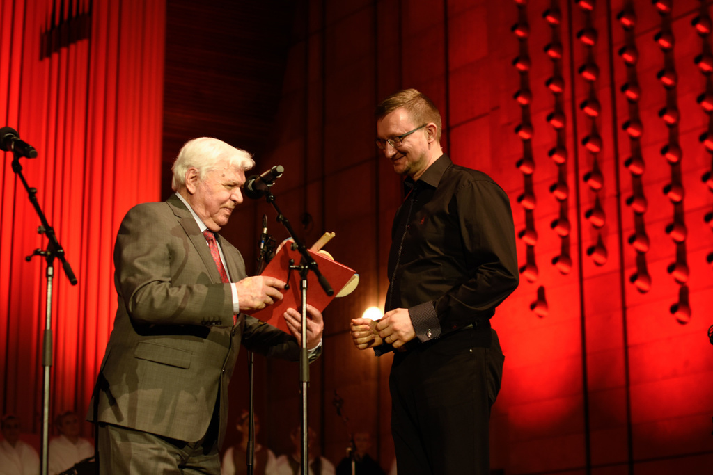 Prize Awarding M.Rendos (RTVS, Reg. Studio Kosice), O.Demo (Music Folklore Association prize)